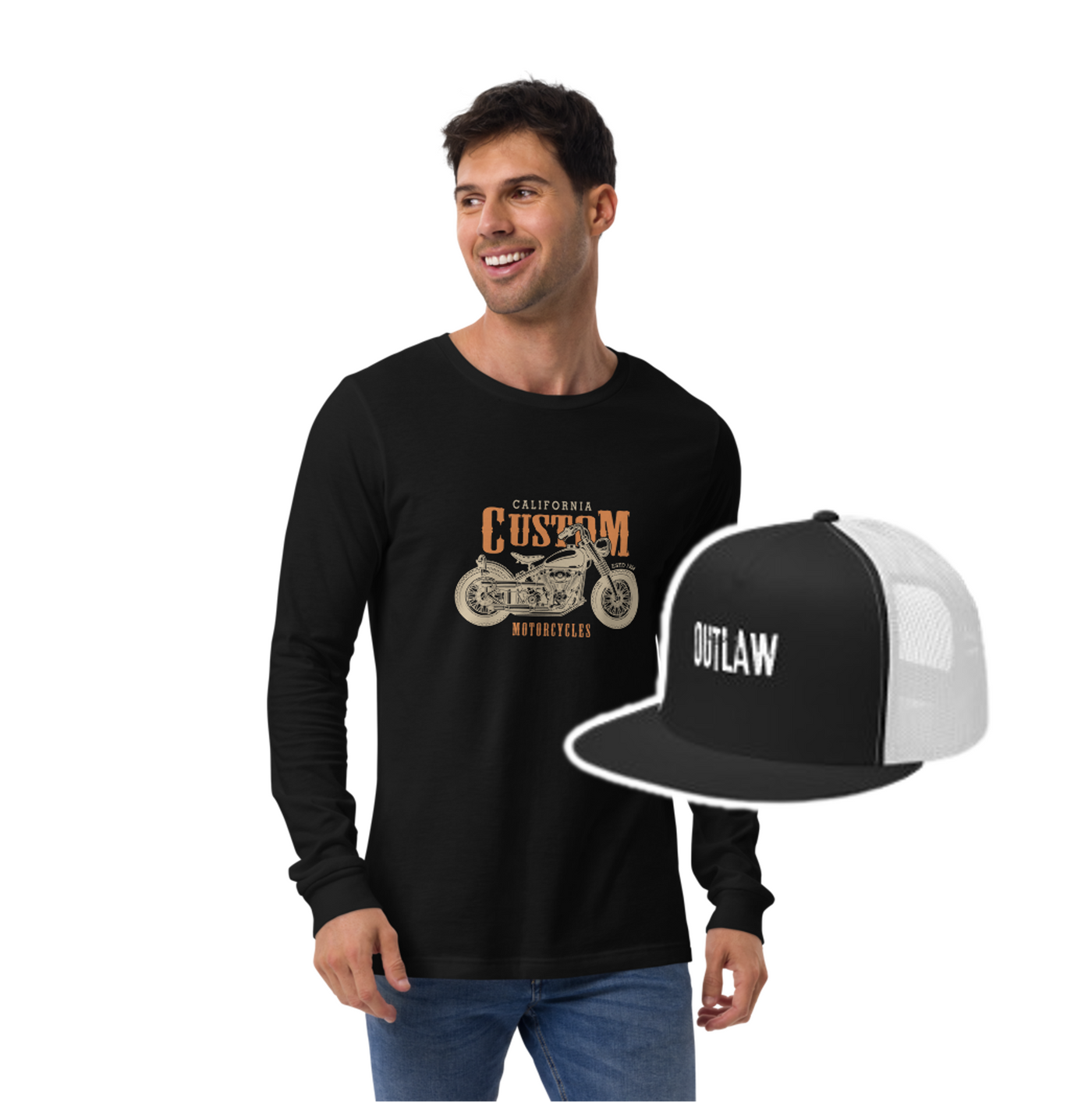 Everyday Style Bundle – Trucker Cap + Long Sleeve Tee